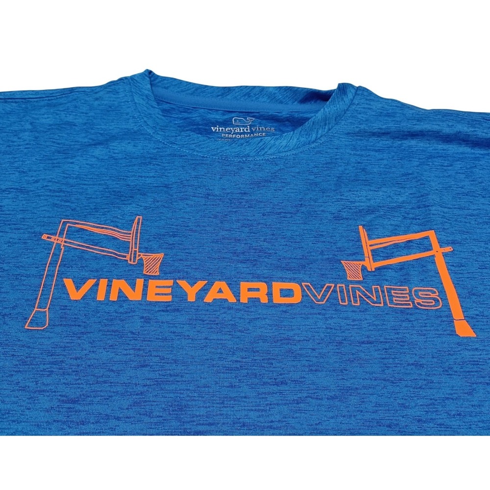 Vineyard Vines Boys L Basketball Hoop Harbor Performance Tee UPF Sporty Outdoors